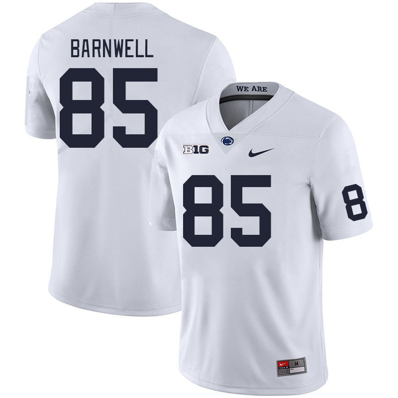 Men #85 Mega Barnwell Penn State Nittany Lions College Football Jerseys Stitched Sale-White - Click Image to Close